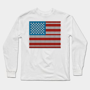 US Meeple Flag Long Sleeve T-Shirt
